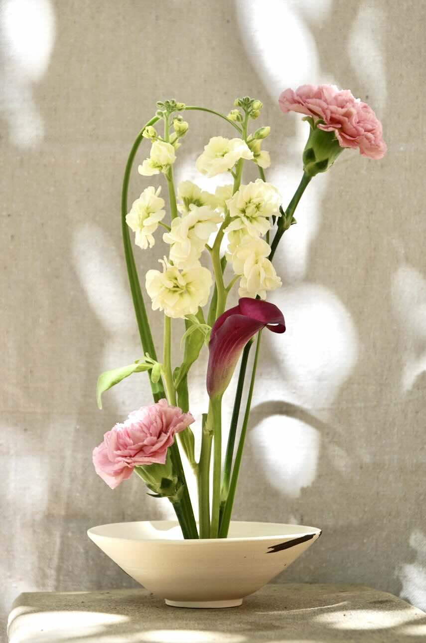 Ikebana flower arrangement